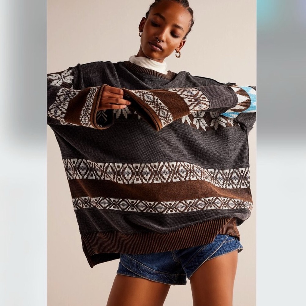 Free People Oversized Knit Sweater